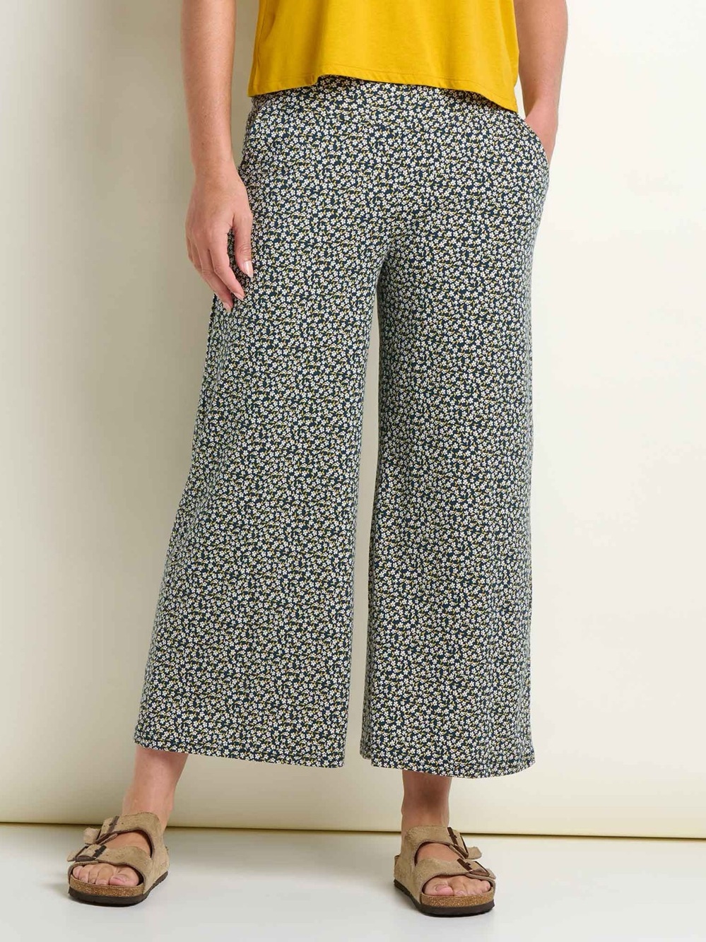 NWT Toad&Co Chaka Wide Leg Crop Pant - Midnight Size Large
